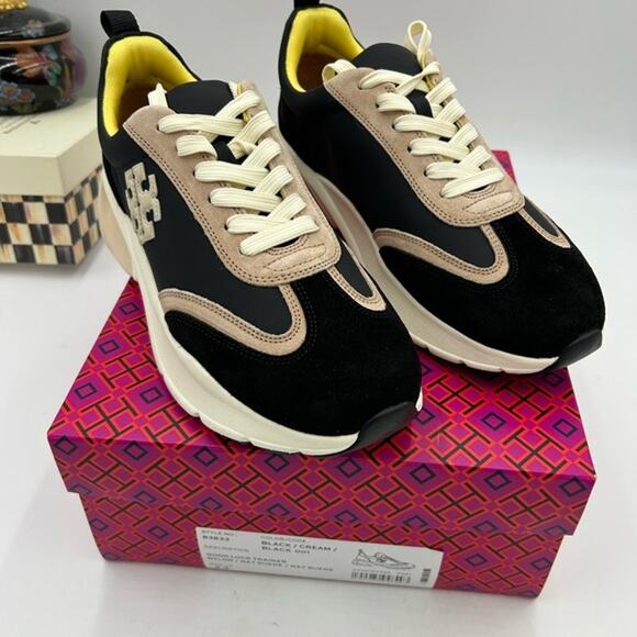 Women's Tory Burch good luck trainer sneakers size 9.5 - Picture 1 of 12